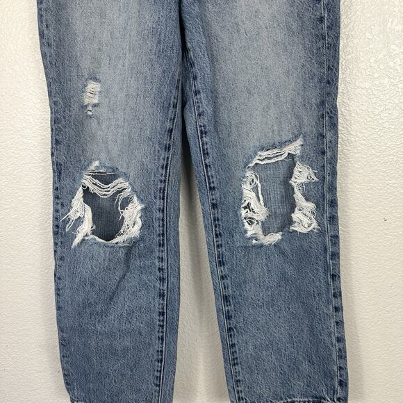 Pistola Jeans Women Size 26 Cassie Crop Button Fly Distressed Ankle Boho - Picture 4 of 12